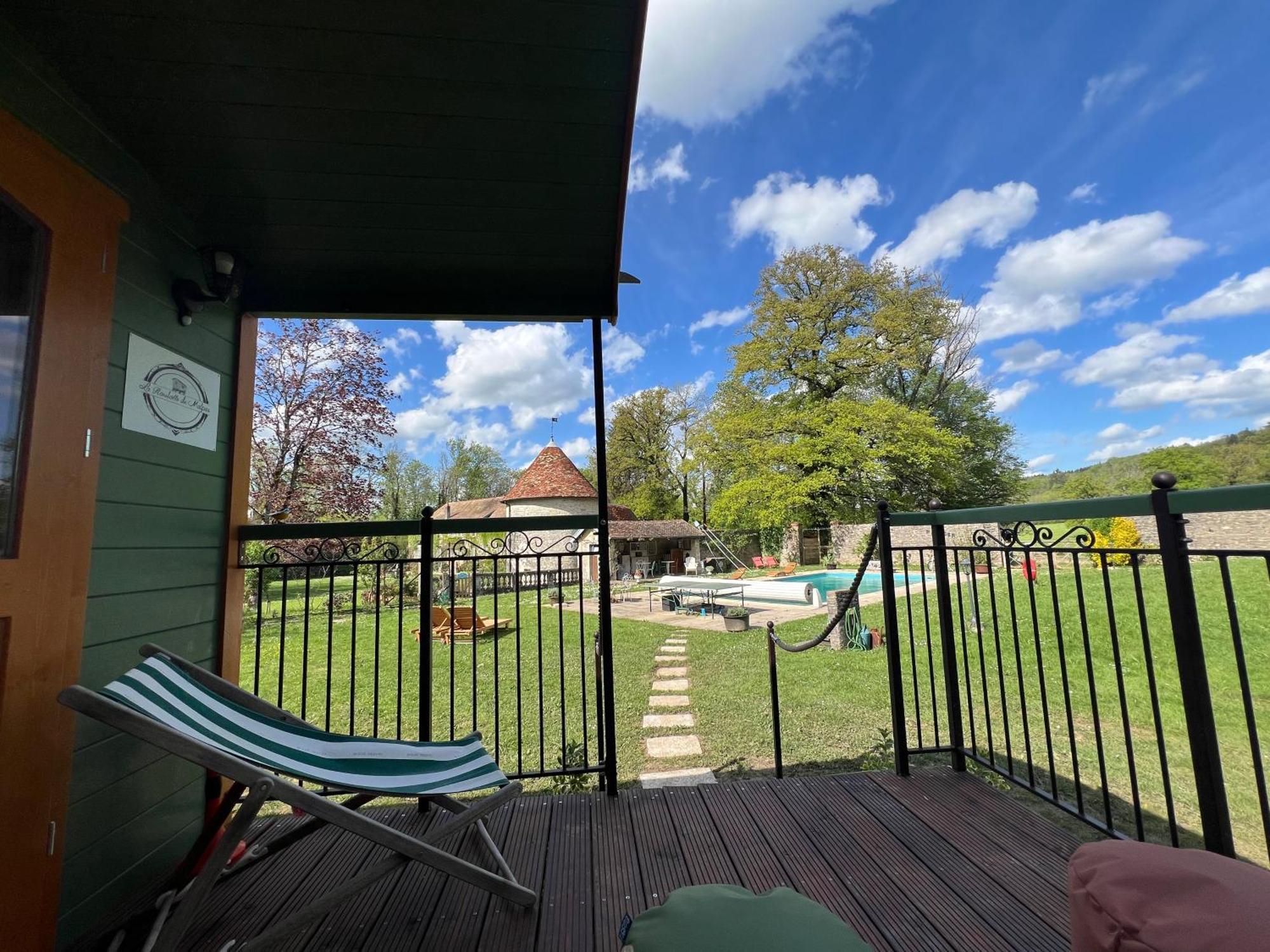 Bed and Breakfast La Roulotte Deluxe De Malpas Quingey Exterior foto